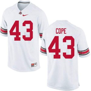 NCAA Ohio State Buckeyes Men's #43 Robert Cope White Nike Football College Jersey LOB1245XC